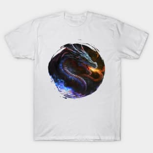 Angry dragon with red eyes T-Shirt